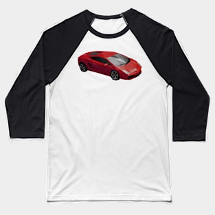 Low Poly Sports Car Baseball T-Shirt